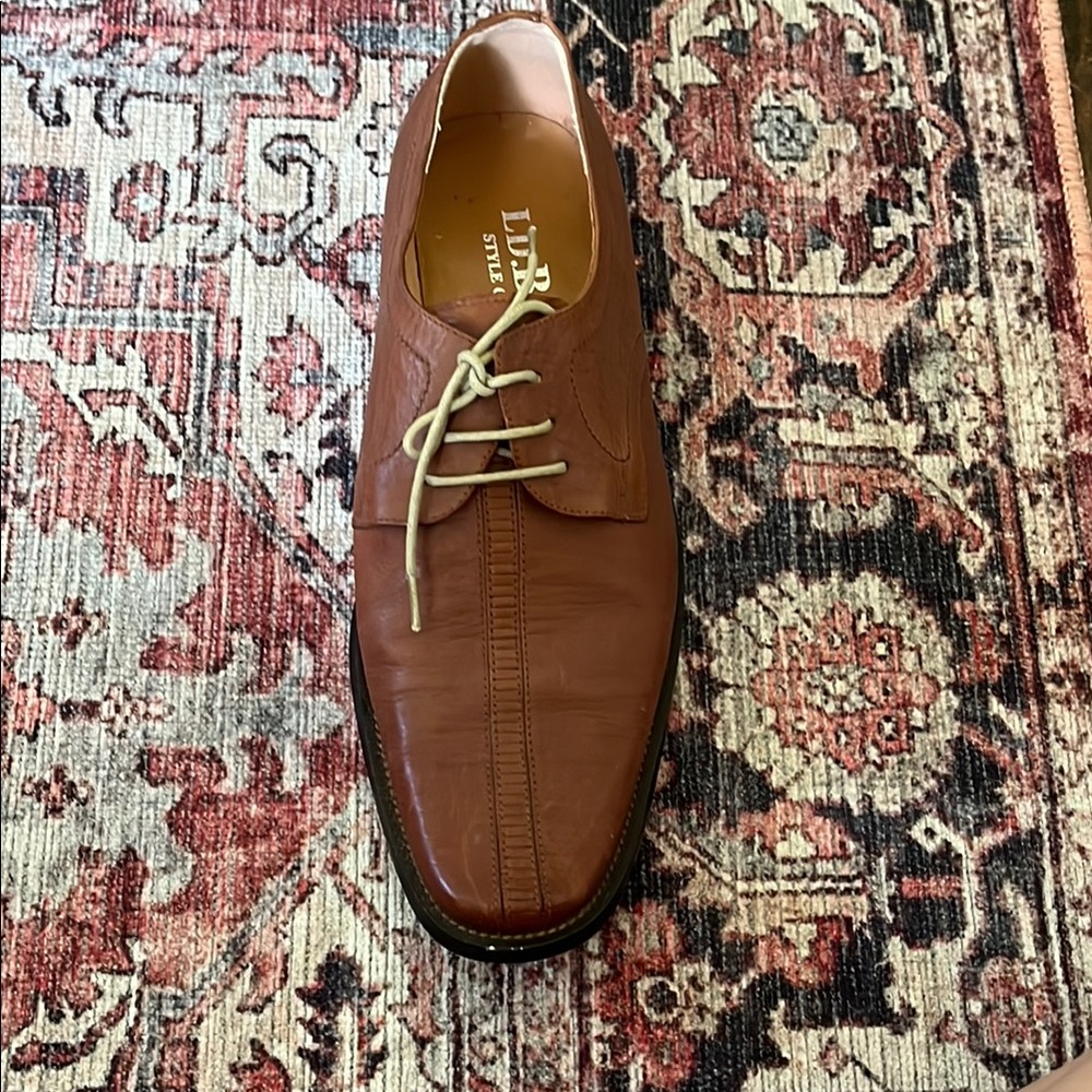 LD. Boss Tan Brown Oxford Men Shoes - Picture 10 of 17